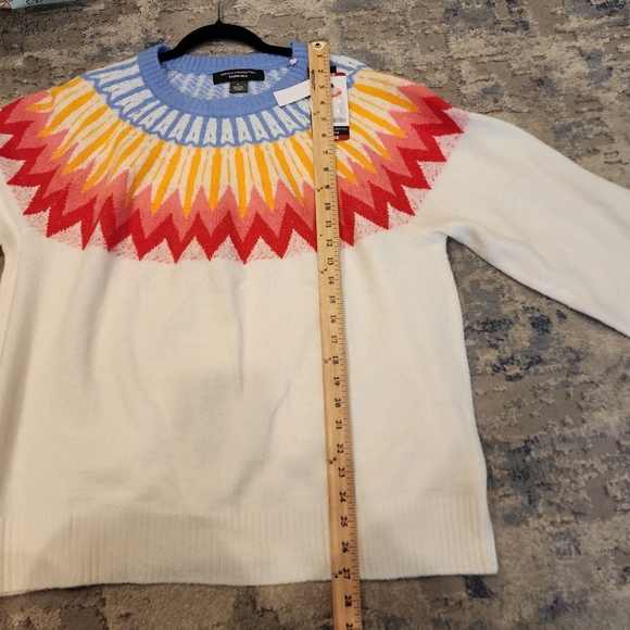 NWT French Connection Wool Blend Fair Isle Soft Sweater Size XL - Picture 3 of 15